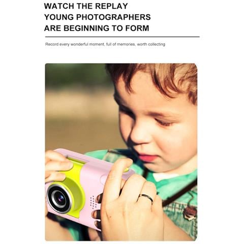 Fl1 Kids Hd 1080p Flip Lens Photo & Video Camera Microsd 2''lcd Color Screen Blue - Foto 2