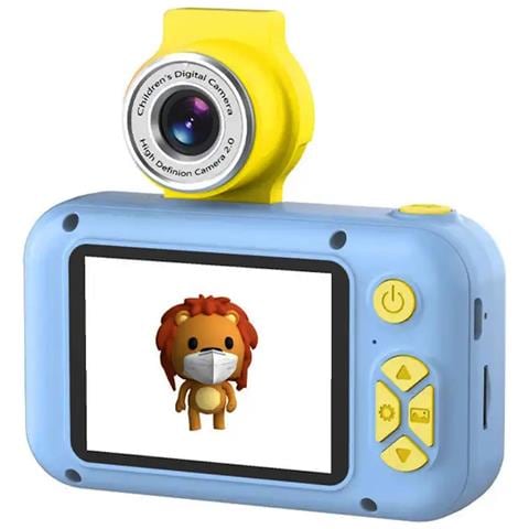 Fl1 Kids Hd 1080p Flip Lens Photo & Video Camera Microsd 2''lcd Color Screen Blue - Foto 1