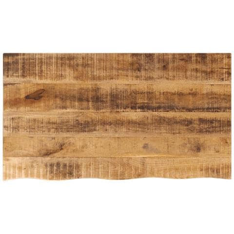 Piano Tavolo 100x60x2,5cm Bordi Vivi Legno Di Mango Grezzo - Foto 1