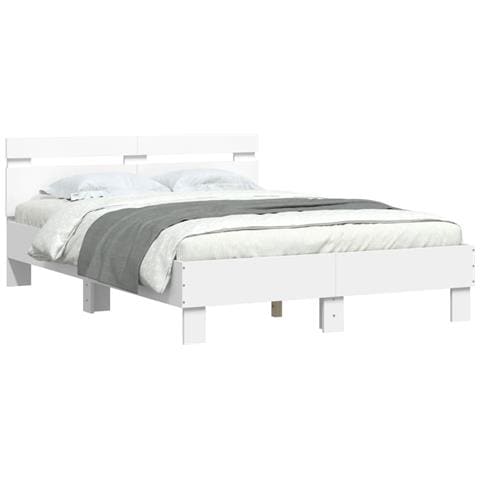 Giroletto Con Testiera E Led Bianco 120x190 Cm - Foto 3