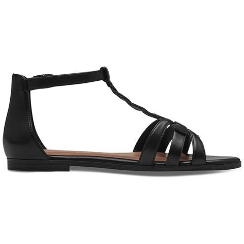 Black Casual Open Sandals Sandali Sintetico E Tessile Scarpe Donna Nero Eu 36, 1-28130-42 001 - Foto 3