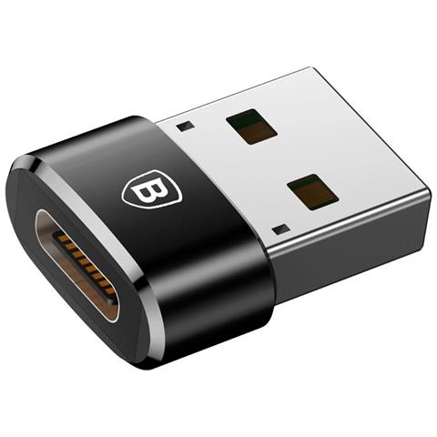 Adattatore Da Usb-c A Usb-a 2.0 Ricarica 5a E Sincronizzazione 480 Mb/s, Nero - Foto 1