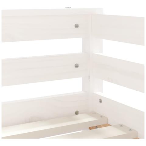 Giroletto Bambini con Cassetti Bianco 70x140cm Massello di Pino - Foto 10