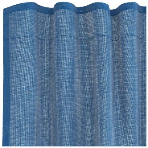Tende In Voile Con Tasche Per Aste 2 Pz Blu Reale - Foto 9