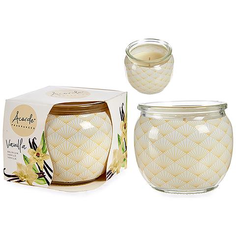 Candela Profumata In Barattolo Di Vetro Aroma Vaniglia. - Foto 1
