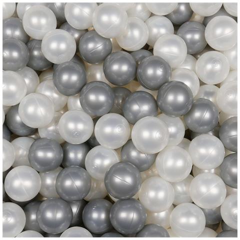 Ballen Voor Ballenbak 7cm 500st Parel, Zilver - Foto 1