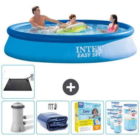 Piscina Fuori Terra - In Giro - 366x366x76 Cm - Blu - Include Accessori Coordinati Cb25 - Foto 1