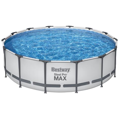 Piscina Fuori Terra - In Giro - 427x122 Cm - Grigio - Include Accessori Coordinati Cb36 - Foto 6