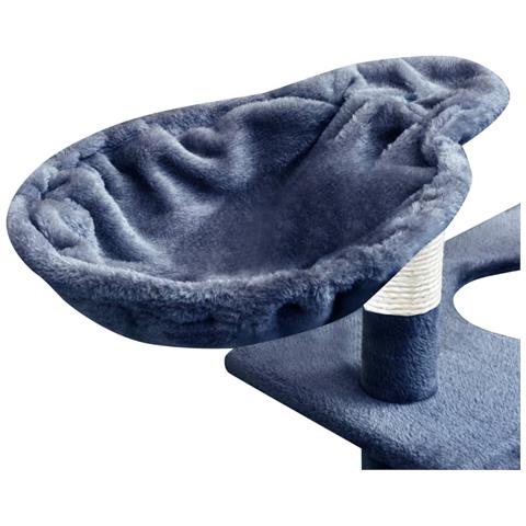 Albero Per Gatti Con Tiragraffi Sisal 150 Cm Blu Scuro - Foto 5
