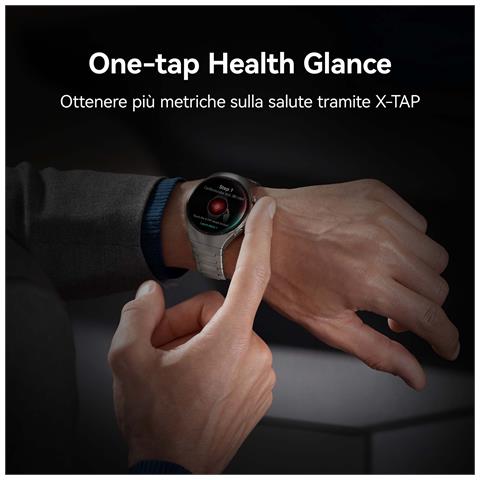 WATCH 5 (46 mm), cassa in acciaio inox 316L e cinturino nero. Compatibile con iOS e Android e chiamate E-sim - Foto 2