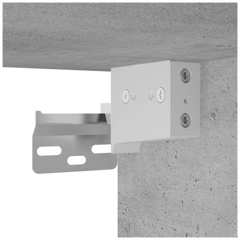 Set Mobili da Bagno 2 pz Grigio Cemento in Legno Multistrato - Foto 9