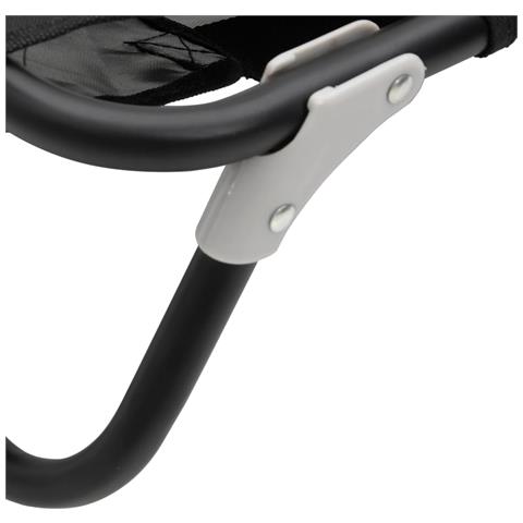 Lettino per Cani Pieghevole Tessuto Oxford Antracite e Acciaio - Foto 9