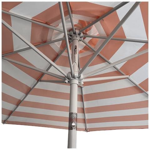 Bandolombrellone Rotondo Diritto Diametro 2,70 M Con Strisce Arancioni - Foto 8