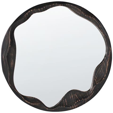 Specchio Langon 60 Cm 60 Cm Legno Di Pino Marrone Scuro - Foto 2