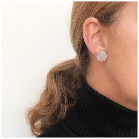 Ciondolo In Argento ""unique Silver"", Bottone Rotondo, Argento 925 - Foto 2