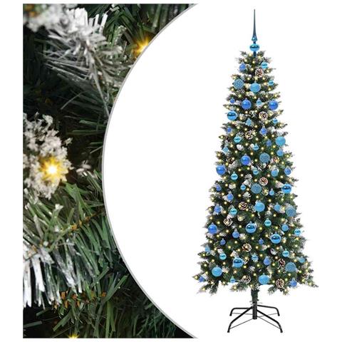 Albero di Natale artificiale con 300 LED Verde 180 cm - Foto 1