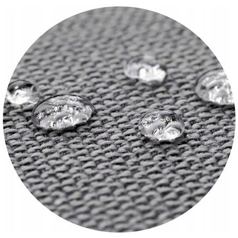 Cuscino per sdraio trapuntato in schiuma 165x50 cm, impermeabile, grigio scuro - Foto 7