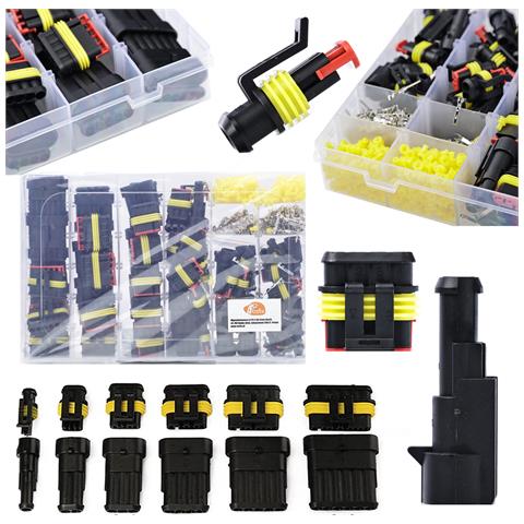 Set Di Connettori Elettrici Ermetici - 708 Pezzi | Ip67, 14a, 24v | Uso Universale In Auto, Elettronica, Telecomunicazioni - Foto 1