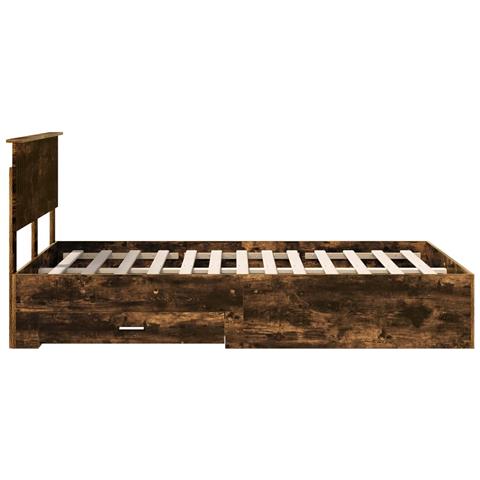 Struttura del letto Rovere fumé 120 x 200 cm Legno multistrato - Foto 9