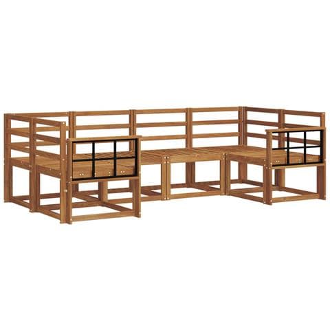 Set di divani da esterno 6 pcs Naturale - Foto 1