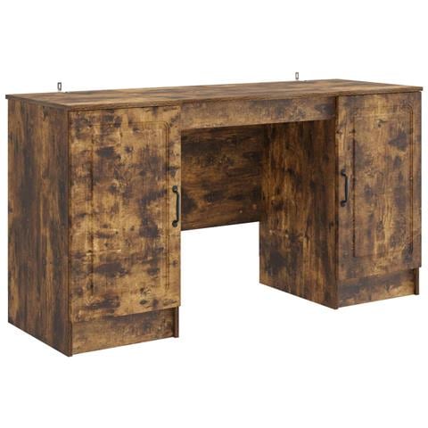 Scrivania Rovere Fumo 142,5 x 50 x 75 cm Legno ingegnerizzato - Foto 1