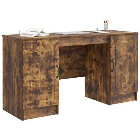 Scrivania Rovere Fumo 142,5 x 50 x 75 cm Legno ingegnerizzato - Foto 2