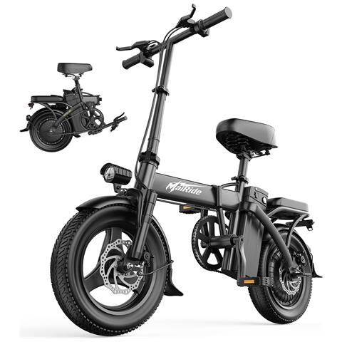Bicicletta Elettrica Pieghevole 250w Batteria 48v 15ah, Doppio Freno Disco Sospensioni Adulti Città - Foto 1