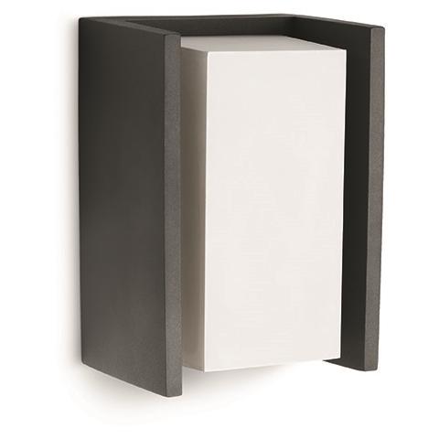 Bridge - Lampada Da Parete Luce Diffusa Rettang. Alluminio Antracite E Sintetico - Foto 1