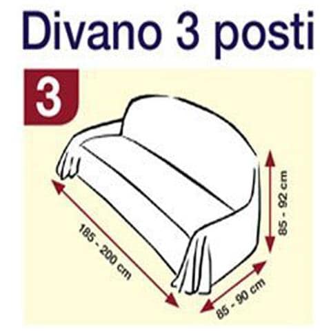 Copridivano Fodera Telo Protezione Divano Con Laccetti Fiocco Disegno Riga Larga 3 Posti Riga Larga - Foto 2