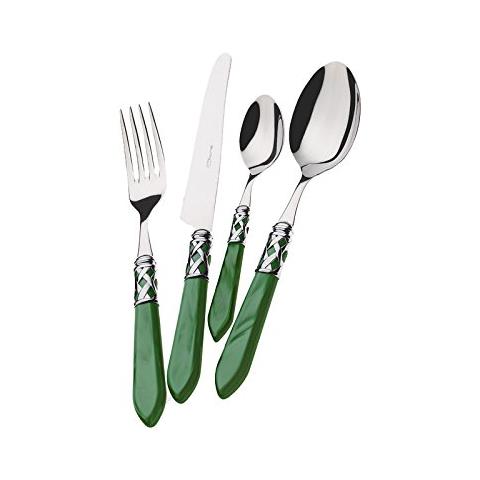 Posate Aladdin, Set 75 Pz. Scatola Gallery - Verde Silver - Foto 1
