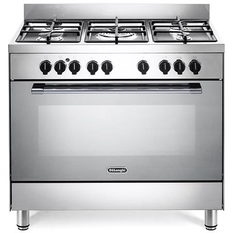 Cucina Elettrica GEMMA96MED 5 Fuochi a Gas Forno Elettrico Multifunzione Classe A Dimensioni 90 x 60 cm Colore Inox Serie Gemma - Foto 1
