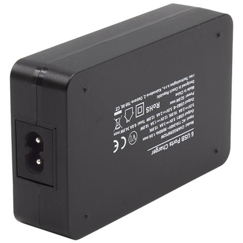 CHARGER6P52WUK Caricabatterie per dispositivi mobili Universale Nero AC Ricarica rapida Interno - Foto 2