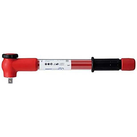 Vde 4508-05 Chiave Dinamometrica 2,1 12,5 Millimetri (pollici) Con Quadro Isolato Fino A 1000 V (60900 / Iec60900) / Su + / 3% E Calibrata Meglio Secondo Din En Iso 6789: 2017, Rosso, 10-50 Nm - Foto 1
