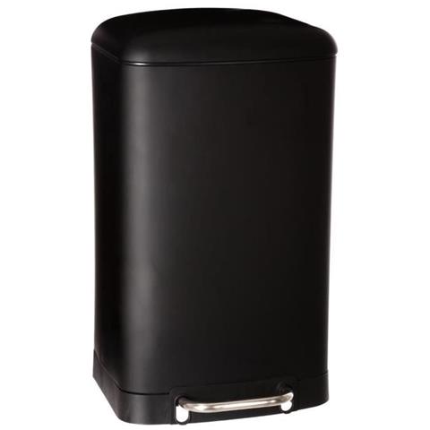 Pattumiera A Pedale In Metallo Ariane - 30 L - Nero - Foto 1