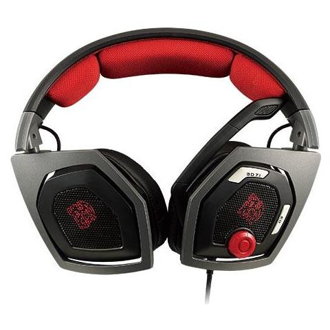 Shock 3D Cuffie Gaming 7.1 per PC USB - Nero / Rosso - Foto 1