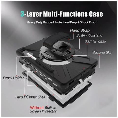 Samsung Galaxy Tab S6 / S6 5G 26,7 cm (10.5") Cover Nero - Foto 3