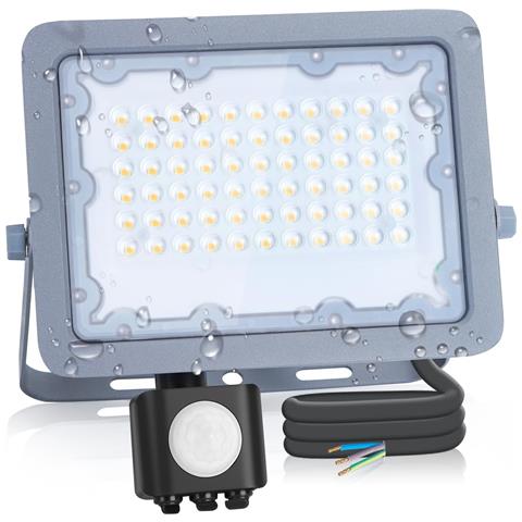 Faretto Led Ultrasottile Sensore Di Movimento Ip65 30w 4000k Ip65 - Foto 2