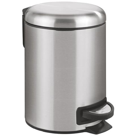 Leman - Cestino Per Spazzatura In Acciaio Inox, Facile Da Chiudere, 3 L - Foto 1