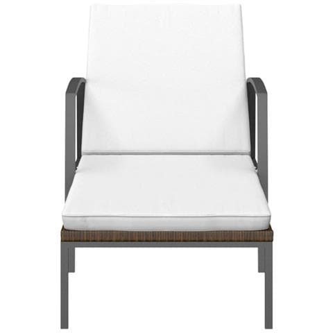 Lettini Prendisole 2 pz con Tavolo in Polyrattan Marrone - Foto 10