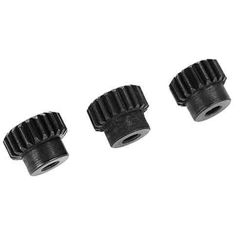 4 Pezzi Pignoni 18t 19t 20t 21t 48dp 3,175mm Shaft Gear Module Pinion Per Motore Brushless 1:10 1/10 Rc Monster / buggy / camion, Colore Nero - Foto 3