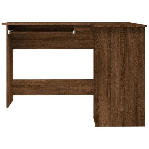 Scrivania Angolo Rovere Marrone 120x140x75 Cm Legno Multistrato - Foto 7
