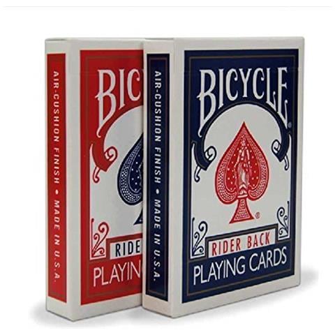 Carte Da Gioco Da Poker Standard Rider Back 808 A 2 Mazzi Rosso E Blu - Foto 1