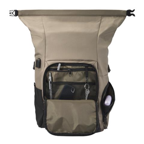 Terra Borsa Per Notebook 39,6 Cm (15.6"") Zaino Beige, Nero - Foto 3