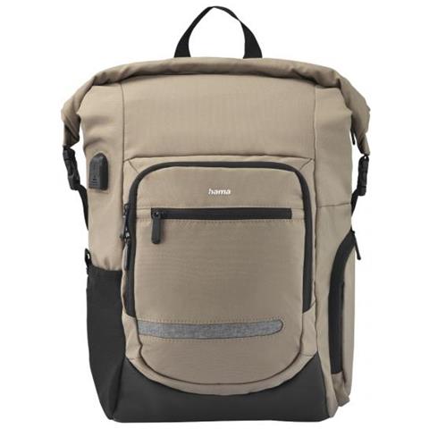 Terra Borsa Per Notebook 39,6 Cm (15.6"") Zaino Beige, Nero - Foto 1