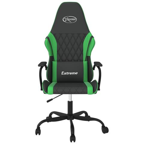 Sedia Da Gaming Nera E Verde In Similpelle - Foto 2