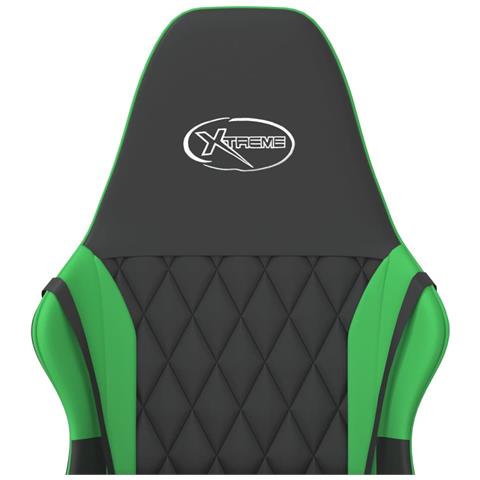 Sedia Da Gaming Nera E Verde In Similpelle - Foto 8