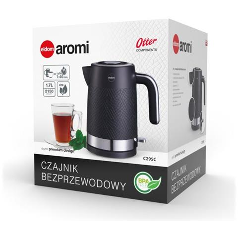 Bollitore C295c Colore Nero Plastica 2200 W 1,7 L - Foto 2