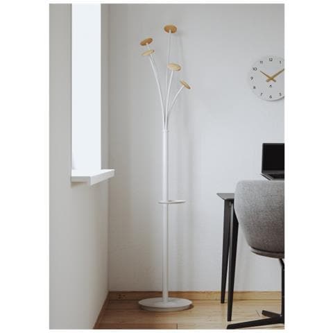 PMFESTW BC appendiabiti Da terra 6 gancio (i) Bianco - Foto 2