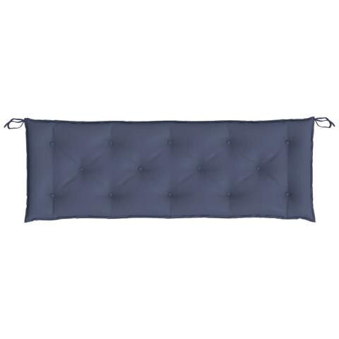 Cuscino Panca Giardino Blu Marino 150x50x7 Cm In Tessuto Oxford - Foto 2