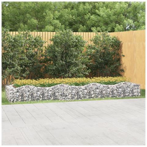 Gabbione Ad Arco Con Letto Rialzato 400x100x50 Cm Ferro Zincato - Foto 1